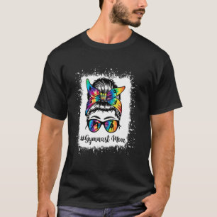 Camiseta Mãe Ginasta Coque Desarrumado Ginástica Ginásio Me