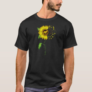 Camiseta Mãe Golden Retriever Girassol Golden Retriever