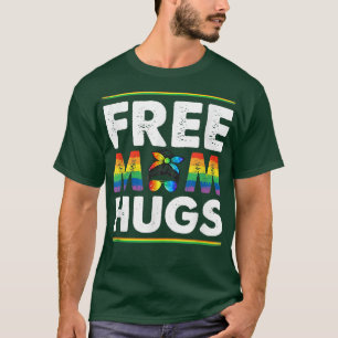 Camiseta Mãe grátis abraça o mês do orgulho LGBT do Arco-Ír