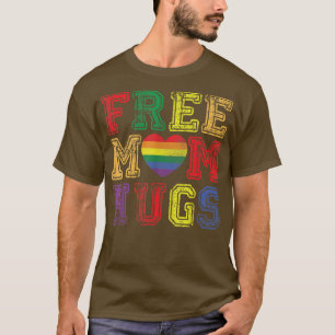 Camiseta Mãe grátis abraça o orgulho LGBT de apoio cardíaco