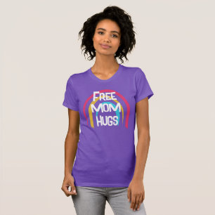 Camiseta Mãe grátis abraça Rainbow Women's