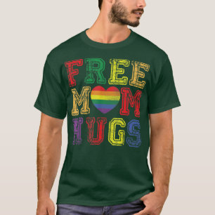 Camiseta Mãe grátis abraça T-Shir LGBT de Orgulho LGBT