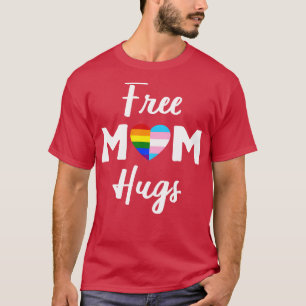 Camiseta Mãe grátis Hugs II Rainbow Gay Trans Pride