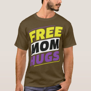 Camiseta Mãe grátis não-binária abraça LGBT, mãe Ally
