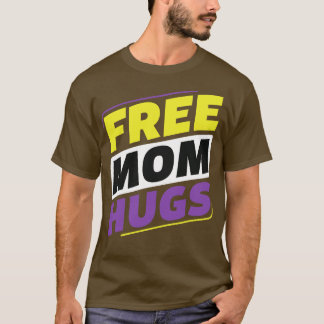 Camiseta Mãe grátis não-binária abraça LGBT, mãe Ally