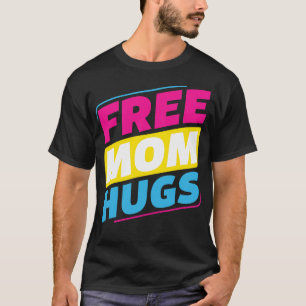 Camiseta Mãe grátis santa abraça o orgulho da mãe LGBT