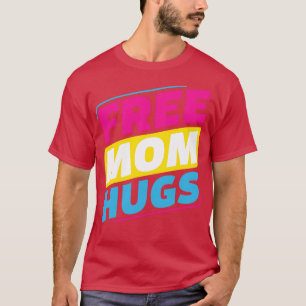 Camiseta Mãe grátis santa abraça o orgulho da mãe LGBT