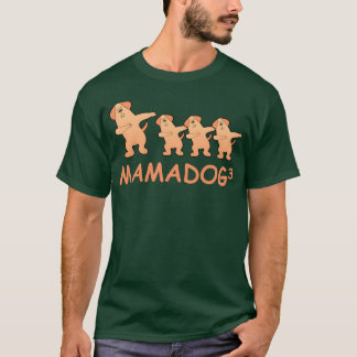 Camiseta Mãe grávida triplica cão amigo