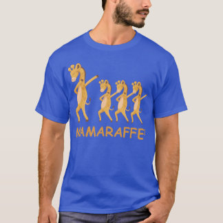 Camiseta Mãe grávida triplica girafa vintage