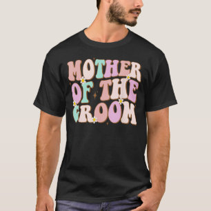 Camiseta Mãe Groovy do Noivo Jantar de Noivado Mamãe do