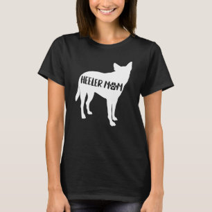 Camiseta Mãe Heeler Engraçada Dona de Cachorro de Gado Mãe