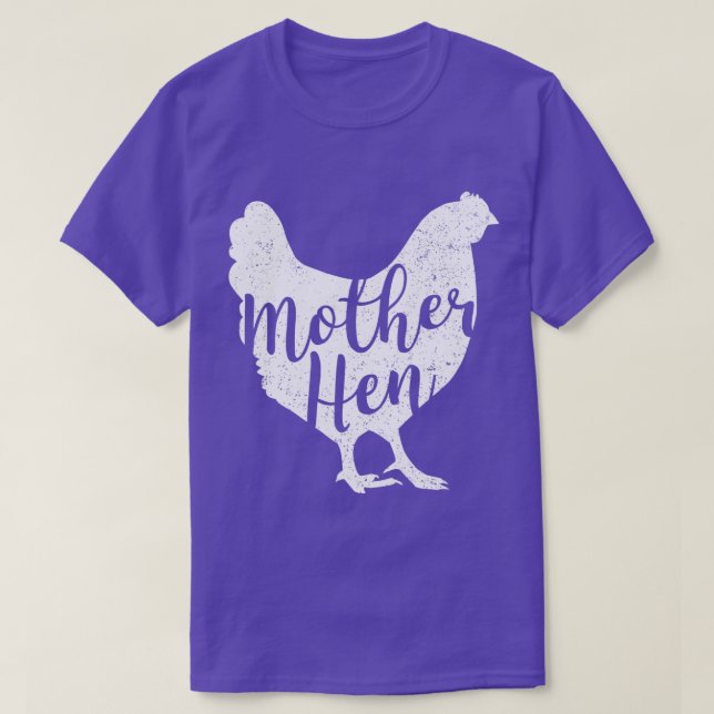 Camiseta Mãe Hen Feliz dia de as mães Galinha Bonita Presen (Frente do Design)