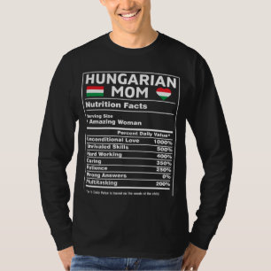 Camiseta Mãe Húngara Para Mulheres Bandeira da Hungria Mãe