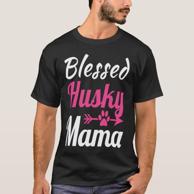 Camiseta Mãe Husky Abençoada (Frente)