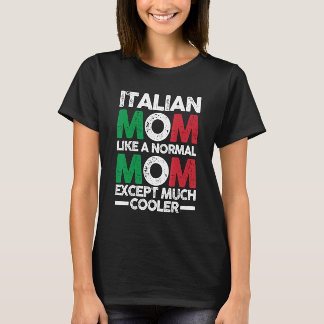 Camiseta Mãe italiana Itália (Frente)
