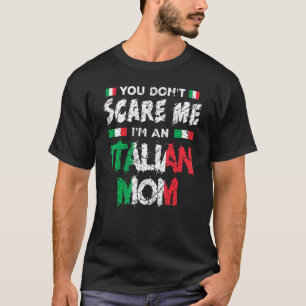 Camiseta Mãe italiana Mãe de bandeiras