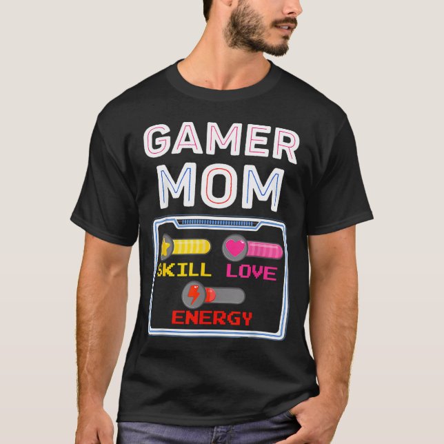 Camiseta Mãe Jogadora de Vídeo Games Amantes de Jogos Anive (Frente)