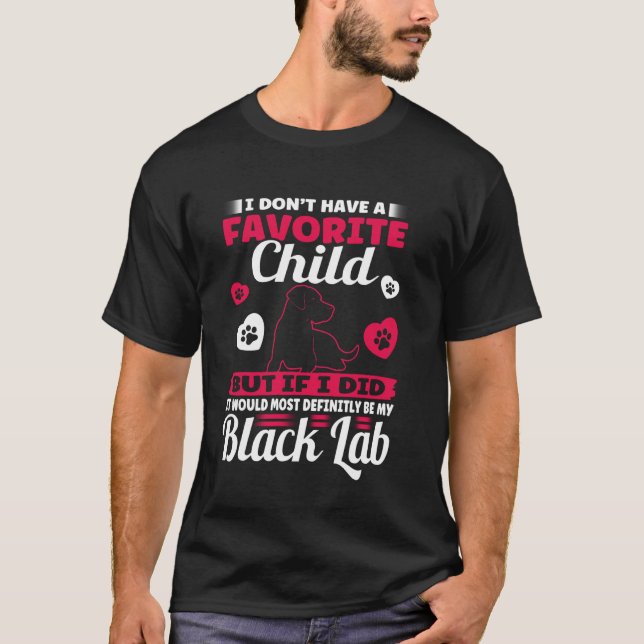Camiseta Mãe labrador preto Labradores mãe (Frente)