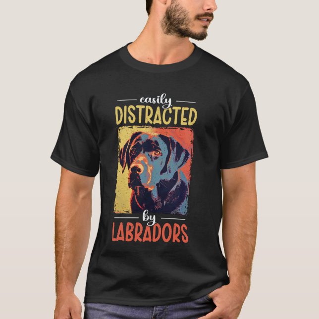 Camiseta Mãe Labrador Retriever Cachorro Lab Preto (Frente)