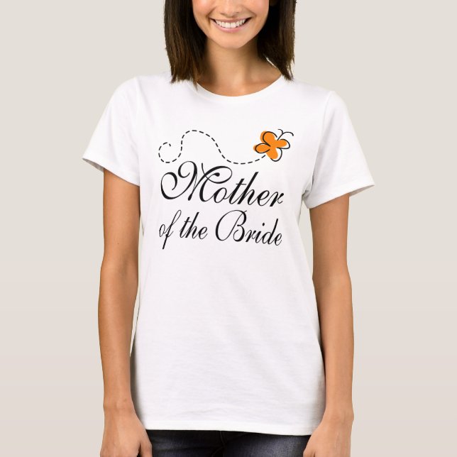 Camiseta Mãe Laranja Da Noiva (Frente)