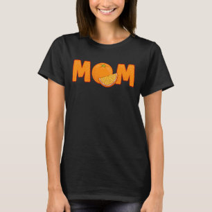 Camiseta Mãe Laranja Fruta Verão Mamãe Mãe Fruta