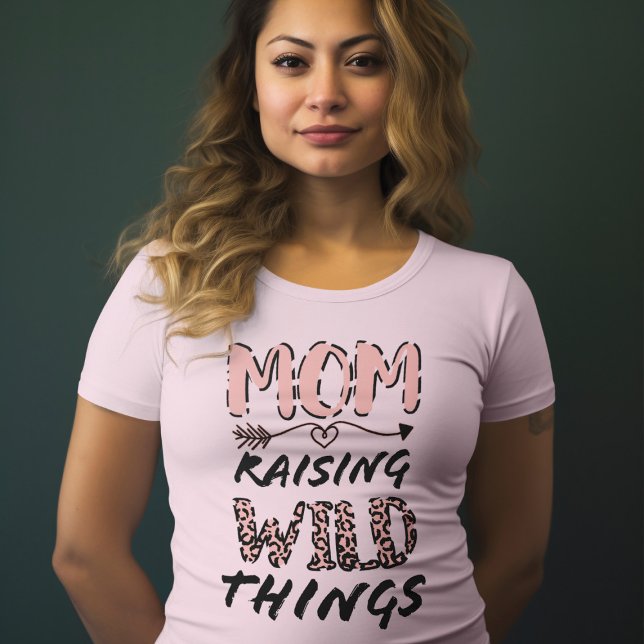 Camiseta Mãe Levantando Coisas Selvagens Citando Impressão  (Criador carregado)