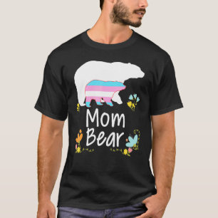 Camiseta Mãe Lgbt Urso Transexual Arco-íris Lgbt Gay Lésbic