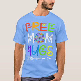 Camiseta Mãe Livre Abraça Arco-Íris LGBT Orgulho LGBT Mês T