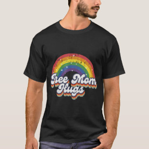 Camiseta Mãe Livre Abraça Arco-Íris Sinalizador Lgbt Sinali