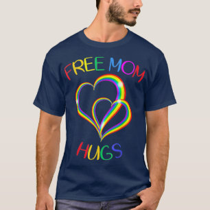 Camiseta Mãe Livre Abraça Coração Arco-Íris LGBT Bandeira G