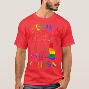Camiseta Mãe Livre Abraça LGBT Orgulho gay Rainbow T-Shirt