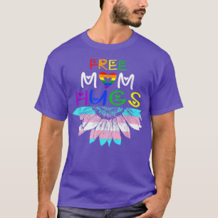 Camiseta Mãe Livre Abraça LGBT Orgulho LGBTQ Arco-Íris Gira