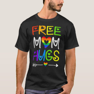 Camiseta Mãe Livre Abraça o Arco Arco-Íris Orgulho Lgbt Mês