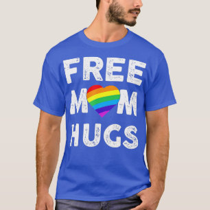 Camiseta Mãe Livre Abraça o Arco-Íris Mês do Orgulho LGB