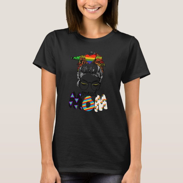 Camiseta Mãe Livre Abraça O Orgulho De Lgbt Mensageiro Sun  (Frente)