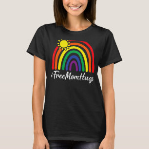 Camiseta Mãe Livre Abraça O Orgulho De Lgbt Mensageiro Sun 