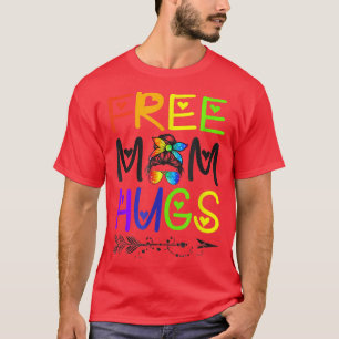 Camiseta Mãe Livre Abraça Orgulho gay Mês T-Shirt LGBT