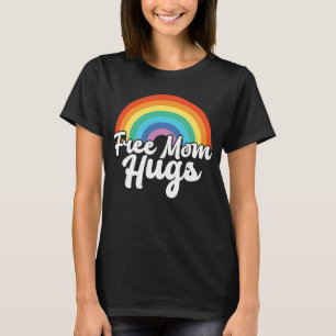 Camiseta Mãe livre abraça orgulho LGBT Gay Lésbica