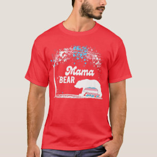 Camiseta Mãe Livre Abraça Orgulho Mamãe Ursa Orgulho de Tra