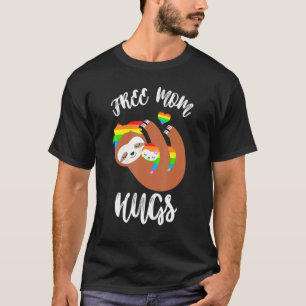 Camiseta Mãe Livre Abraça Ovelha Orgulho gay Lgbt Rainbow F