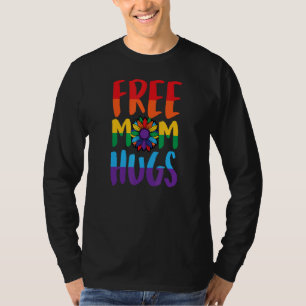 Camiseta Mãe Livre Abraçar Orgulho Lgbtq Ally Queer Love Su