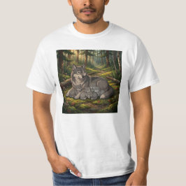Camiseta Mãe Loba E Filhotes