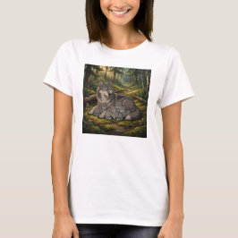 Camiseta Mãe Loba E Filhotes