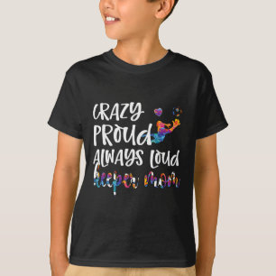 Camiseta Mãe Louca de Orgulho do Goleiro de Futebol de Um G