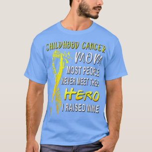 Camiseta Mãe Lutadora Contra o Câncer Infantil Meu Filho É