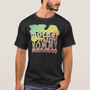 Camiseta Mãe Mãe Mãe Mamãe Estilo De Vintagem Para Dia de a