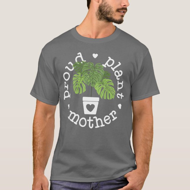 Camiseta Mãe-Mãe-Mãe Planta Orgulhosa Dão De Fábrica Para M (Frente)