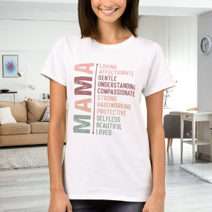 Camiseta Mãe mãe palavra arte amor