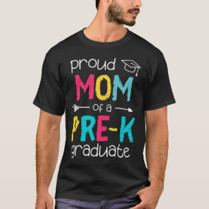 Camiseta Mãe Mãe Prek Família Preschool Correspondendo Grad