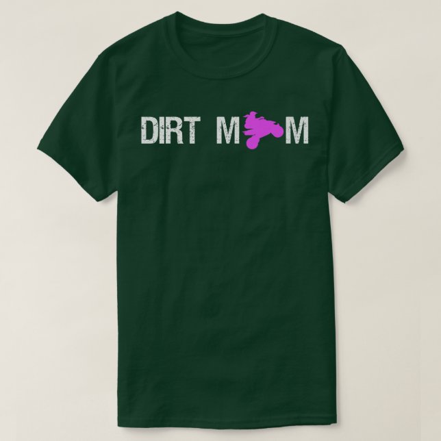 Camiseta Mãe Mãe Quad Bike Rider Mãe Dia de as mães (Frente do Design)